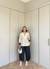 HR-1521H&R ButikPw- Fira Takım Bej Lacivert