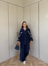 HR-2849H&R ButikPw- İka Yan Şeritli Takım Lacivert
