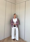 HR-2833H&R ButikPw - Nesa Çizgi Detaylı Oysh Takım Bordo