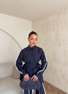 HR-0794H&R ButikPW - Neva Çizgi Detaylı Modal Takım Lacivert