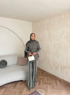 HR-0794H&R ButikPW - Neva Çizgi Detaylı Modal Takım Haki