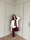 HR-0788H&R ButikPW- Nisal Atkılı Oysh Takım Bordo