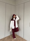 HR-0788H&R ButikPW- Nisal Atkılı Oysh Takım Bordo