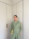 HR-1451H&R ButikQas - Fisa Ön Büzgülü Sandy Takım Haki