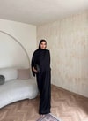 HR-0831H&R ButikQas- Kewa Pantolunlu Takım Siyah