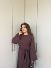 HR-1040H&R ButikQu- Nehir Takım Kahve