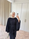 HR-1246H&R ButikQu- Nelan Kolu Piliseli Takım Lacivert