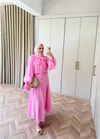 HR-1249H&R ButikQu- Seval Modal Etekli Takım Pembe