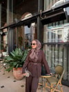 TAKM-1808H&R ButikQu Takım Kahve