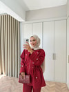 HR-3027H&R ButikQu- Weqa Kot Takım Kırmızı