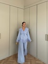 HR-2728H&R ButikRu - Rüla Şifon Takım Bebe Mavi