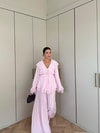 HR-2728H&R ButikRu - Rüla Şifon Takım Pembe