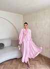HR-0818H&R ButikSov- Dela Etekli Takım Pembe