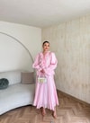 HR-0818H&R ButikSov- Dela Etekli Takım Pembe