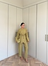 HR-1454H&R ButikSov- Ejal Ön Bağlamalı Takım Yağ Yeşili