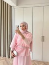HR-0432H&R ButikSov- Epika Etekli Takım Pembe