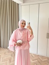HR-0432H&R ButikSov- Epika Etekli Takım Pembe