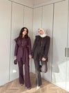HR-1160H&R ButikSov- Ön Fermuarlı Kot Takım Acı Kahve