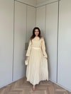 HR-1339H&R ButikTb - 3347 Eylül vual Etekli Takım Bej