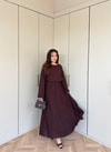 HR-1339H&R ButikTb - 3347 Eylül vual Etekli Takım Mürdüm
