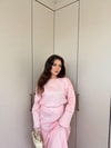 HR-1339H&R ButikTb - 3347 Eylül vual Etekli Takım Pembe