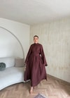 HR-0837H&R ButikTB - Asni Etekli Takım Bordo