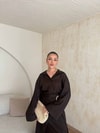 HR-0824H&R ButikTB - Etas Keten Etekli Takım Acı Kahve