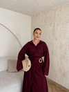 HR-1374H&R ButikTB - Etas Keten Etekli Takım Bordo