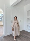HR-1308H&R ButikTb - Fibela Ön Bağlamalı Etekli Takım Vizon