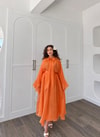 HR-1346H&R ButikTb - Fibela Ön Bağlamalı Etekli Takım Turuncu
