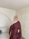 HR-0814H&R ButikTB - Gazce Katkat Etekli Takım Bordo