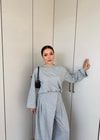 HR-2808H&R ButikTB - Lamis Pantolon Etek Takım Gri