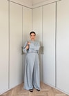 HR-2808H&R ButikTB - Lamis Pantolon Etek Takım Gri
