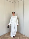 HR-2808H&R ButikTB - Lamis Pantolon Etek Takım Beyaz
