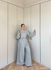 HR-2808H&R ButikTB - Lamis Pantolon Etek Takım Gri