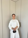 HR-2808H&R ButikTB - Lamis Pantolon Etek Takım Beyaz
