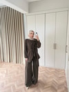 HR-0615H&R ButikTB-Nare Kemerli Takım Kahve