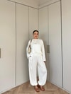 HR-2817H&R ButikTB - Nisa Paça Lastikli Takım Beyaz