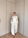 HR-2817H&R ButikTB - Nisa Paça Lastikli Takım Beyaz