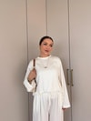 HR-2817H&R ButikTB - Nisa Paça Lastikli Takım Beyaz