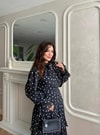 HR-0530H&R ButikTB-Qüla Ponponlu Şifon Takım Siyah