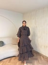 HR-0793H&R ButikTB-Qüla Ponponlu Şifon Takım Kahve