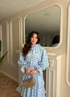 HR-1349H&R ButikTB-Qüla Ponponlu Şifon Takım Bebe Mavi