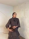 HR-0793H&R ButikTB-Qüla Ponponlu Şifon Takım Kahve