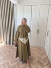 HR-3170H&R ButikTb- Siba Gabardin Etekli Takım Haki