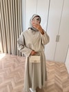HR-3170H&R ButikTb- Siba Gabardin Etekli Takım Taş