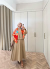 HR-3170H&R ButikTb- Siba Gabardin Etekli Takım Sütlü Kahve