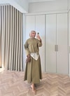 HR-3170H&R ButikTb- Siba Gabardin Etekli Takım Haki