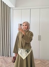 HR-3170H&R ButikTb- Siba Gabardin Etekli Takım Haki