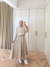 HR-3170H&R ButikTb- Siba Gabardin Etekli Takım Taş